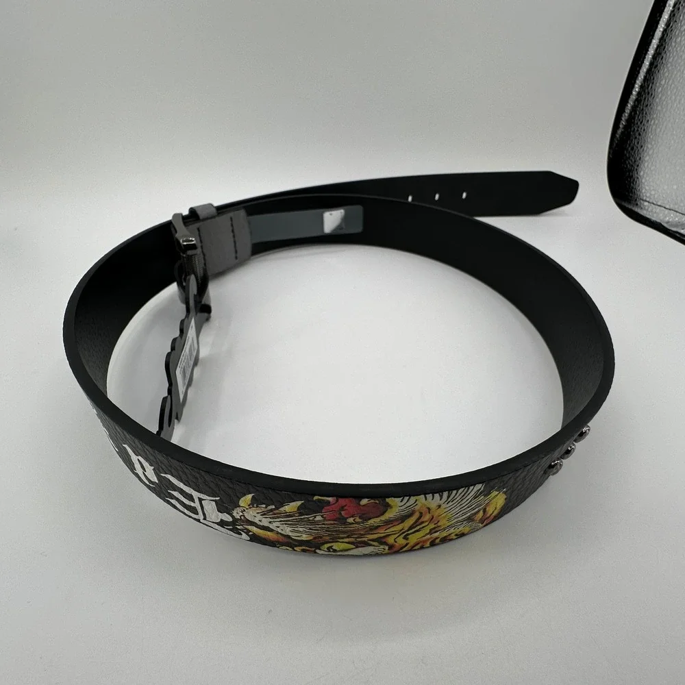 Ed Hardy Belt‎ Mens 36 For The World XI-04 LOVE KILLS SLOWLY Tattoo Studded NEW